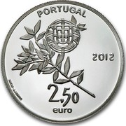Portugal 2,50 Euro London Olympic Games 2012 Proof KM# 816a PORTUGAL 2,50 EURO 2012 INCM - J.J.BRITO coin obverse Portugal 2,50 Euro London Olympic Games 2012 Proof KM# 816a PORTUGAL 2,50 EURO 2012 INCM - J.J.BRITO coin obverse