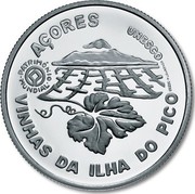 Portugal 2,50 Euro Pico Island Vineyard Culture 2011 Proof KM# 810a AÇORES UNESCO PATRIMÓNIO MUNDIAL VINHAS DA ILHA DO PICO INCM P.LOURENÇO coin reverse