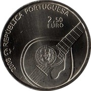 Portugal 2,50 Euro UNESCO Cultural Heritage - Fado 2008 KM# 783 2008 2,50 EURO REPÚBLICA PORTUGUESA coin obverse Portugal 2,50 Euro UNESCO Cultural Heritage - Fado 2008 KM# 783 2008 2,50 EURO REPÚBLICA PORTUGUESA coin obverse
