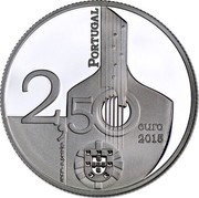 Portugal 2,50 Euro UNESCO Cultural Heritage - Fado 2015 Proof KM# 858a PORTUGAL 2,5 EURO 2015 INCM. A. PEREIRA coin obverse Portugal 2,50 Euro UNESCO Cultural Heritage - Fado 2015 Proof KM# 858a PORTUGAL 2,5 EURO 2015 INCM. A. PEREIRA coin obverse