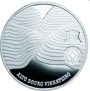 Portugal 2,50 Euro World Heritage - Alto Douro 2008 Proof KM# 825a ALTO DOURO VINHATEIRO UNESCO PATRIMONIO MUNDIAL coin reverse