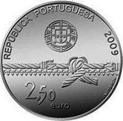 Portugal 2,50 Euro World Heritage - Belem Tower 2009 Proof KM# 793a REPÚBLICA PORTUGUESA 2009 2,50 EURO INCM JJBRITO coin obverse Portugal 2,50 Euro World Heritage - Belem Tower 2009 Proof KM# 793a REPÚBLICA PORTUGUESA 2009 2,50 EURO INCM JJBRITO coin obverse