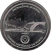 Portugal 2,50 Euro World Heritage - Porto 2008 KM# 824 PATRIMÓNIO MUNDIAL UNESCO INCM CENTRO HISTÓRICO DO PORTO coin reverse