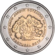 Portugal 2 Euro (250th Anniversary of the Botanical Garden of Ajuda) 250 ANOS JARDIM BOTÂNICO DA AJUDA PORTUGAL 2018 J. FAZENDA - INCM coin obverse Portugal 2 Euro (250th Anniversary of the Botanical Garden of Ajuda) 250 ANOS JARDIM BOTÂNICO DA AJUDA PORTUGAL 2018 J. FAZENDA - INCM coin obverse