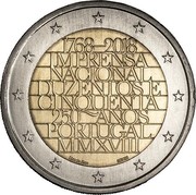 Portugal 2 Euro (250th Anniversary of the Imprensa Nacional - Casa da Moeda) 1768 - 2018 IMPRENSA NACIONAL DUZENTOS E CINQUENTA 250 ANOS PORTUGAL MMXVIII EDUARDO AIRES INCM coin obverse Portugal 2 Euro (250th Anniversary of the Imprensa Nacional - Casa da Moeda) 1768 - 2018 IMPRENSA NACIONAL DUZENTOS E CINQUENTA 250 ANOS PORTUGAL MMXVIII EDUARDO AIRES INCM coin obverse
