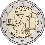 Portugal 2 Euro Guimaraes - European Cultural Capital 2012 KM# 813 PORTUGAL GUIMARÃES 2012 INCM JOSÉ DE GUIMARÃES coin obverse