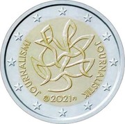 Finland 2 Euro Journalism 2021 JOUNARLISMI JOURNALISTIK 2021 FI coin obverse Finland 2 Euro Journalism 2021 JOUNARLISMI JOURNALISTIK 2021 FI coin obverse
