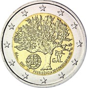 Portugal 2 Euro (Presidency of the Council of the European Union) KM# 772 POR TV GAL 2007 INCM PRESIDÊNCIA DO CONSELHO DA U.E. coin obverse Portugal 2 Euro (Presidency of the Council of the European Union) KM# 772 POR TV GAL 2007 INCM PRESIDÊNCIA DO CONSELHO DA U.E. coin obverse