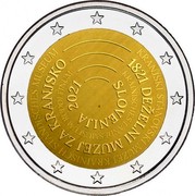 Slovenia 2 Euro The National Museum of Slovenia 2021 SLOVENIJA 2021 KRAINISCHES LANDESMUSEUM RUDOLFINUM 1821 DEŽELNI MUZEJ ZA KRANJSKO KRANJSKI STANOVSKI MUZEJ KRAINISCH STÄNDISCHES MUSEUM coin obverse Slovenia 2 Euro The National Museum of Slovenia 2021 SLOVENIJA 2021 KRAINISCHES LANDESMUSEUM RUDOLFINUM 1821 DEŽELNI MUZEJ ZA KRANJSKO KRANJSKI STANOVSKI MUZEJ KRAINISCH STÄNDISCHES MUSEUM coin obverse