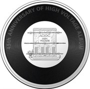 Australia 20 Cents 45th Anniversary of Album High Voltage 2021 45TH ANNIVERSARY OF HIGH VOLTAGE ALBUM coin reverse Australia 20 Cents 45th Anniversary of Album High Voltage 2021 45TH ANNIVERSARY OF HIGH VOLTAGE ALBUM coin reverse