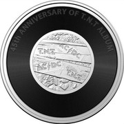 Australia 20 Cents 45th Anniversary of Album T.N.T 2021 ACϟDC T.N.T 45TH ANNIVERSARY OF T.N.T ALBUM coin reverse Australia 20 Cents 45th Anniversary of Album T.N.T 2021 ACϟDC T.N.T 45TH ANNIVERSARY OF T.N.T ALBUM coin reverse