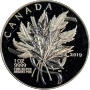 Canada 20 Dollars The Beloved Maple Leaf 2020 Proof 1OZ 9999 FINE SILVER ARGENT PUR 2019 CANADA coin reverse Canada 20 Dollars The Beloved Maple Leaf 2020 Proof 1OZ 9999 FINE SILVER ARGENT PUR 2019 CANADA coin reverse