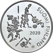 Finland 20 Euro 100 Years of The Mannerheim League for Child Welfare 2020 SUOMI FINLAND 2020 coin reverse