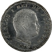 Portugal 20 Reis Carlos I. Pattern 1903  CARLOS I REI DE PORTUGAL V.ALVES 1903 coin obverse Portugal 20 Reis Carlos I. Pattern 1903  CARLOS I REI DE PORTUGAL V.ALVES 1903 coin obverse