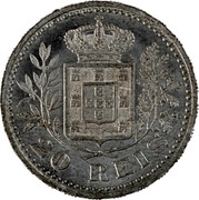 Portugal 20 Reis Carlos I. Pattern 1903  20 REIS coin reverse Portugal 20 Reis Carlos I. Pattern 1903  20 REIS coin reverse