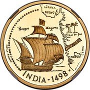Portugal 200 Esc 500th Anniversary of the Discovery of India 1998 Proof KM# 712b 1498 F.BRANCO INCM INDIA ISABEL C VASQUO DAGAMA coin reverse Portugal 200 Esc 500th Anniversary of the Discovery of India 1998 Proof KM# 712b 1498 F.BRANCO INCM INDIA ISABEL C VASQUO DAGAMA coin reverse