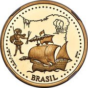Portugal 200 Esc Brazil Exploration 1999 Proof KM# 718b BRASIL INCM ISABEL C. F.BRANCO coin reverse Portugal 200 Esc Brazil Exploration 1999 Proof KM# 718b BRASIL INCM ISABEL C. F.BRANCO coin reverse