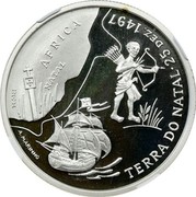 Portugal 200 Esc Discovery of Natal 1998 KM# 710a AFRICA NATAL INCM A. MARINHO TERRA DO NATAL 25 DEZ. 1497 coin reverse Portugal 200 Esc Discovery of Natal 1998 KM# 710a AFRICA NATAL INCM A. MARINHO TERRA DO NATAL 25 DEZ. 1497 coin reverse