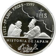 Portugal 200 Esc Luis Frois 1997 KM# 698a 1532 - PE. LUIS FROIS - 1597 HISTORIA DE JAPAM ISABEL C. F.BRANCO INCM coin reverse Portugal 200 Esc Luis Frois 1997 KM# 698a 1532 - PE. LUIS FROIS - 1597 HISTORIA DE JAPAM ISABEL C. F.BRANCO INCM coin reverse