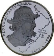 Portugal 200 Esc Military Commander Pedro Alvares Cabral 1999 KM# 717a PEDRO ALVARES CABRAL PORTO SEGURO BRASIL 1500 coin reverse Portugal 200 Esc Military Commander Pedro Alvares Cabral 1999 KM# 717a PEDRO ALVARES CABRAL PORTO SEGURO BRASIL 1500 coin reverse