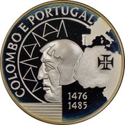Portugal 200 Escudos Columbus and Portugal 1991 KM# 658a COLOMBO E PORTUGAL 1476 1485 coin reverse Portugal 200 Escudos Columbus and Portugal 1991 KM# 658a COLOMBO E PORTUGAL 1476 1485 coin reverse
