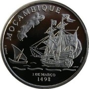 Portugal 200 Escudos Mozambique 1998 INCM Proof KM# 711c MOÇAMBIQUE 1 DE MARCO 1498 coin reverse Portugal 200 Escudos Mozambique 1998 INCM Proof KM# 711c MOÇAMBIQUE 1 DE MARCO 1498 coin reverse