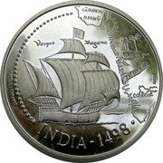 Portugal 200 Escudos 1998 Proof KM# 712c Republic INDIA 1498 coin reverse