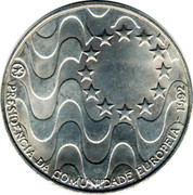 Portugal 200 Escudos Presidency of the European Community 1992 INCM KM# 663 PRESIDENCIA DA COMUNIDADE EUROPEIA - 1992 coin reverse