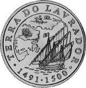 Portugal 200 Escudos Terra do Lavrador 2000 Proof KM# 728b TERRA DO LAVRADOR 1491 1500 coin reverse Portugal 200 Escudos Terra do Lavrador 2000 Proof KM# 728b TERRA DO LAVRADOR 1491 1500 coin reverse