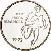 Portugal 200$00 XXV Olympics Games 1992 KM# 662a XXV JOGOS OLIMPICOS 1992 coin reverse Portugal 200$00 XXV Olympics Games 1992 KM# 662a XXV JOGOS OLIMPICOS 1992 coin reverse