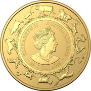 Australia 25 Dollars The Ox 2021  UNC ELIZABETH II AUSTRALIA 2021 25 DOLLARS JC coin obverse Australia 25 Dollars The Ox 2021  UNC ELIZABETH II AUSTRALIA 2021 25 DOLLARS JC coin obverse