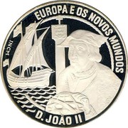 Portugal 25 ECU Joao II 1992 X# 25 EUROPA E OS NOVOS MUNDOS JOÃO II coin reverse Portugal 25 ECU Joao II 1992 X# 25 EUROPA E OS NOVOS MUNDOS JOÃO II coin reverse