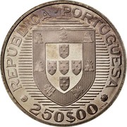 Portugal 250$00 FAO - World Fisheries Conference ND Proof KM# 626a 250$00 INCM REPÚBLICA PORTUGUESA coin obverse Portugal 250$00 FAO - World Fisheries Conference ND Proof KM# 626a 250$00 INCM REPÚBLICA PORTUGUESA coin obverse