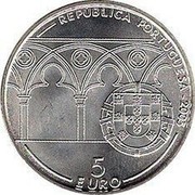 Portugal 5 Euro 800th Anniversary of the Birth of Pope John XXI 2005 INCM KM# 762 REPÚBLICA PORTUGUESA 2005 5 EURO coin obverse Portugal 5 Euro 800th Anniversary of the Birth of Pope John XXI 2005 INCM KM# 762 REPÚBLICA PORTUGUESA 2005 5 EURO coin obverse