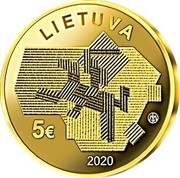 Lithuania 5 Euro Agricultural Sciences 2020 LMK Proof LIETUVA 5€ LMK 2020 coin obverse Lithuania 5 Euro Agricultural Sciences 2020 LMK Proof LIETUVA 5€ LMK 2020 coin obverse