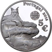 Portugal 5 Euro Iberian Lynx 2016 INCM Proof PORTUGAL 2016 5 € coin obverse Portugal 5 Euro Iberian Lynx 2016 INCM Proof PORTUGAL 2016 5 € coin obverse
