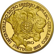 Portugal 5 Euro Isabella of Portugal 2015 INCM Proof IMPERATRIZ DO SACRO IMPÉRIO ROMANO-GERMÂNICO 5 EURO PORTUGAL 2015 coin obverse Portugal 5 Euro Isabella of Portugal 2015 INCM Proof IMPERATRIZ DO SACRO IMPÉRIO ROMANO-GERMÂNICO 5 EURO PORTUGAL 2015 coin obverse