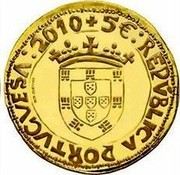 Portugal 5 Euro Numismatic Treasurers - Justo of John II 2010 INCM Proof KM# 802a 2010 5€ REPÚBLICA PORTUGUESA INCM JOSÉ VIRIATO coin obverse