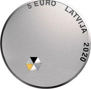 Latvia 5 Euro Personal Freedom 2020  proof 5 EURO LATVIJA 2020 coin obverse