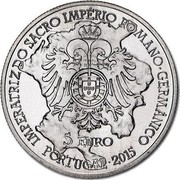 Portugal 5 Euro Queen Isabella 2015 KM# 865 IMPERATRIZ DO SACRO IMPÉRIO ROMANO-GERMÂNICO 5 EURO PORTUGAL 2015 coin obverse