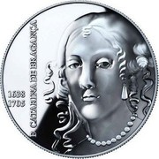 Portugal 5 Euro Queens of Europe - Catarina de Braganca 2016 INCM KM# 871 1638 1705 D. CATARINA DE BRAGANÇA coin reverse Portugal 5 Euro Queens of Europe - Catarina de Braganca 2016 INCM KM# 871 1638 1705 D. CATARINA DE BRAGANÇA coin reverse