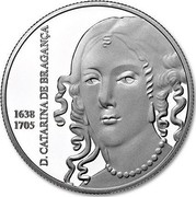 Portugal 5 Euro Queens of Europe - Catarina de Braganca 2016 INCM Proof KM# 871a 1638 1705 D. CATARINA DE BRAGANÇA coin reverse Portugal 5 Euro Queens of Europe - Catarina de Braganca 2016 INCM Proof KM# 871a 1638 1705 D. CATARINA DE BRAGANÇA coin reverse