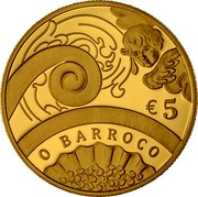 Portugal 5 Euro The Baroque Age 2018 INCM Proof O BARROCO € 5 coin reverse Portugal 5 Euro The Baroque Age 2018 INCM Proof O BARROCO € 5 coin reverse