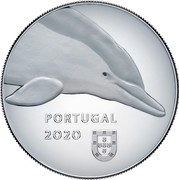 Portugal 5 Euro The Dolphin 2020 INCM Proof PORTUGAL 2020 coin obverse Portugal 5 Euro The Dolphin 2020 INCM Proof PORTUGAL 2020 coin obverse