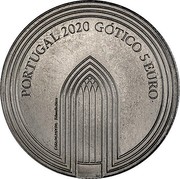 Portugal 5 Euro The Gothic 2020 INCM PORTUGAL 2020 GÓTICO 5 EURO CASA DA MOEDA EDUARDO AIRES coin reverse Portugal 5 Euro The Gothic 2020 INCM PORTUGAL 2020 GÓTICO 5 EURO CASA DA MOEDA EDUARDO AIRES coin reverse