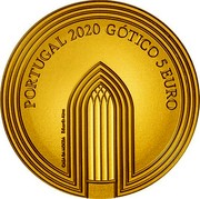 Portugal 5 Euro The Gothic 2020 INCM Proof PORTUGAL 2020 GÓTICO 5 EURO CASA DA MOEDA EDUARDO AIRES coin reverse Portugal 5 Euro The Gothic 2020 INCM Proof PORTUGAL 2020 GÓTICO 5 EURO CASA DA MOEDA EDUARDO AIRES coin reverse