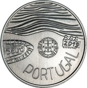 Portugal 5 Euro The Sea Drawn by a Child 2019 INCM PORTUGAL 5 EURO 2019 coin obverse