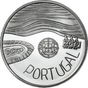 Portugal 5 Euro The Sea Drawn by a Child 2019 INCM Proof PORTUGAL 5 EURO 2019 coin obverse