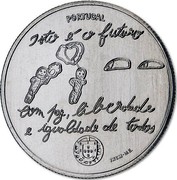 Portugal 5 Euro The Youth and the Future 2017 INCM PORTUGAL ISTO E O FUTURO COM PAZ, LIBERDADE E IGUALDADE DE TODOS coin obverse Portugal 5 Euro The Youth and the Future 2017 INCM PORTUGAL ISTO E O FUTURO COM PAZ, LIBERDADE E IGUALDADE DE TODOS coin obverse
