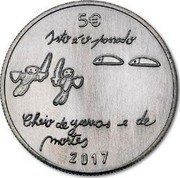 Portugal 5 Euro The Youth and the Future 2017 INCM ISTO E O PASSADO CHEIO DE GUERRAS E DE MORTES 2017 coin reverse Portugal 5 Euro The Youth and the Future 2017 INCM ISTO E O PASSADO CHEIO DE GUERRAS E DE MORTES 2017 coin reverse
